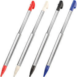 3DS XL Stylus Pen, Metal Retractable Replacement Stylus Compatible with Nintendo 3DS XL, 4in1 Combo Touch Styli Pen Set Multi Color for 3DS XL