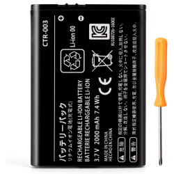 Replacement 3DS 2DS Battery: CTR-003 Compatible with for Nintendo Old 3DS, 2DS, 2DS XL Game Console Lithium-ion Battery with Tool (Not for New 3DS, 3DS XL)