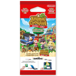 Paquet de 3 cartes : "Animal Crossing" - New Leaf Welcome amiibo
