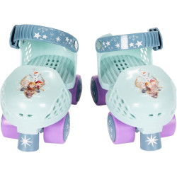 Disney Frozen Junior Skates Includes Knee and Elbow Pads, Size Adjustable Design for Growing Feet