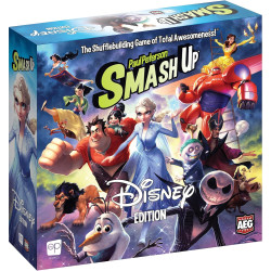 USAOPOLY Smash Up: Disney Edition | Featuring Disney Characters from Frozen, Big Hero 6, The Lion King, Aladdin, The Nightmare Before Christmas, & More | Standalone Smash Up Game