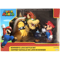 Super Mario 3 and 5 Inch Diorama World Of Nintendo - Bowser Diorama Set