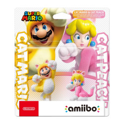Cat Mario & Cat Peach Amiibo - Super Mario Series [video game]