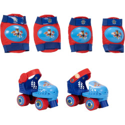 Paw Patrol Junior Skates Includes Knee and Elbow Pads, Size Adjustable Design for Growing Feet
