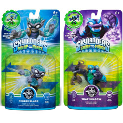 SKYLANDERS SWAP FORCE WAVE 4 Set of 2: TRAP SHADOW & FREEZE BLADE!
