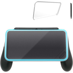 FYOUNG [Updated] Hand Grip Compatible with Nintendo 2DS XL with 1 Stylus and 1 Clear Case Compatible with Nintendo 2DS XL