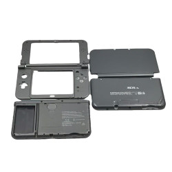 Hzxkqmil Replacement Housing Shell Kit for Nintendo New 3DS XL Console, DIY Front & Back Cover Plates Buttons Faceplate Battery Cover Accessories for New 3DSXL, Black