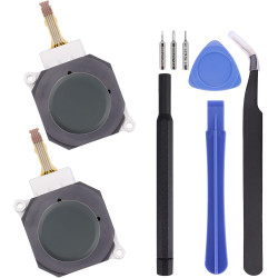 3D Analog Joystick Button with Thumb Stick Circle Pad Cover Cap Replacement for Nintendo 2DS 3DS 3DS XL