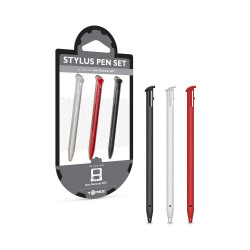 Tomee Stylus Pen Set for Nintendo 3DS – 3-Pack Replacement Styluses (Black, White, Red)