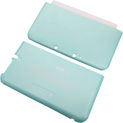 Front and Back Shell Housing Case for Nintendo 3DS XL Console, Replacement A/E Faceplate Upper/Bottom Cover Plates for Old 3DSXL, Green