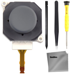 SunDiss Joystick Replacement for Nintendo 2DS 3DS 3DS XL Analog Thumb Stick Joystick with Circle Pad Cap and Repair Tools(1 Pack)