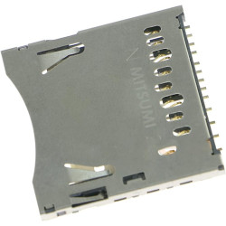 Replacement Card Slot Socket SD Card Socket for Nintendo 3DS 2DS, PCB Mount SD Card Slot for 3DS 2DS Accessories Repair Parts