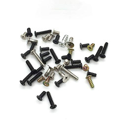 NSLikey Black M3 x 4mm Alloy Screws Set of 12 for 3DS Game Console Replacement Parts