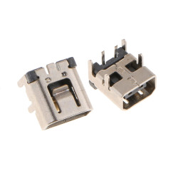 2pcs AC-DC Power Jack Input Charging Port Straight Leg Version Replacement Repair Part for Nintendo 2DS & DS/DSi XL