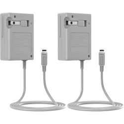 2Pcs 3DS XL Charger, AC Power Charger Replacement for 2DS 3DS Console,Power Cord for 3DS/3DSXL/New 3DS/New 3DS XL/2DS/2DSXL/DSi/DSiXL,100~240V Wall Plug
