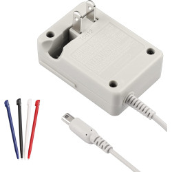 Nintendo 2DS Charger Kit - AC Power Adapter, Stylus Pen, Travel Charger with 100-240V Power Cord