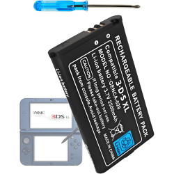 SPR-003 Battery for Nintendo 3DS XL: New 3DS XL Battery Replacement - SPR 003 Upgrade for Nintendo 3DS LL, New 3DS LL Game Console SPR-001 Lithium-ion with Repair Tool