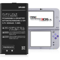 SPR-003 Battery, (𝟮𝟬𝟮5 𝗡𝗲𝘄 𝗨𝗽𝗴𝗿𝗮𝗱𝗲) Ultra High Capacity 3200mAh Li-ion Replacement Battery for Nintendo 3DS XL 3DS LL SPR-003 and New 3DS XL RED-001 Console
