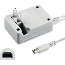 3DS Charger Compatible with Nintendo 3DS/New 3DS XL/DSi/DSi XL/2DS/2DS XL/New 3DS Replacement Charger Cable, 100-240V Wall Plug Adapter