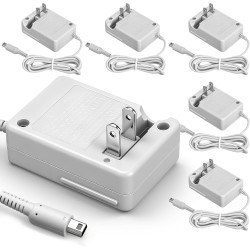 Kingdder 6 Pcs Charger Compatible with Nintendo 3ds Game Power Adapter AC 100-240v Wall Plug Adapter for Home Travel Charger Compatible with Dsi Ndsi 3DS/3DSXL/New 3DS/New 3Dsll/2DS/Dsi/Dsi XL