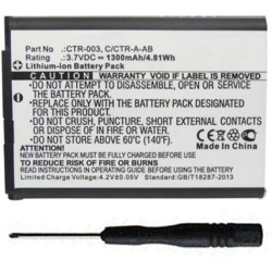 CTR-003 C/CTR-A-AB Battery Replacement Compatible with Nintendo 3DS N3DS CTR-001 MIN-CTR-001 Gaming Console with Installation Tool
