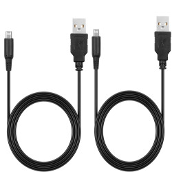 3DS Replacement Charger Cable for 3DS 2DS DSi, 2 Pack USB Charging Cord 4FT