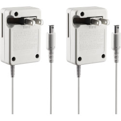 2Pack Nintendo 3DS AC Adapter - Travel & Home Charger (100-240 v) for 3DS, 2DS, New 3DS, New 2DS, DSi & DSi XL