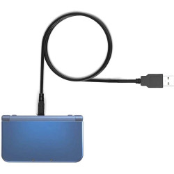 3DS USB Charger Cable - 4ft Black, Power Charging Lead for New, 2DS, DS and DSXL