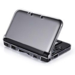 3DS XL Case - Ultra Clear Crystal Transparent Hard Shell Protective Case Cover Skin for Nintendo 3DS XL LL - [New Modified Hinge Design]