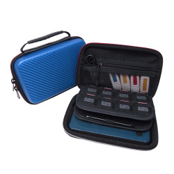 VSEER Carrying Case for Nintendo 3DS XL/New 3DS - Hard Protective Shell Travel Case - Blue