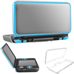 TNP New Nintendo 2DS XL LL Case - Crystal Transparent Hard Shell Protective Case Cover Skin Ultra Clear Anti-Scratch Accessory for New 2017 Nintendo 2DS XL LL