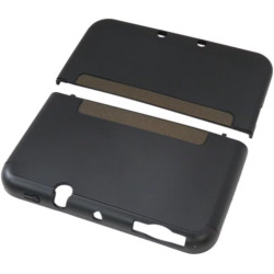 Protector Case Cover with Hard Shell Compatible for New Nintendo 3DS LL XL 2015 Version, Washable and Easy to Install - Black