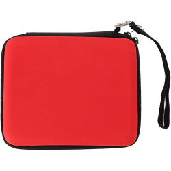 Pomya Protective Hard Shell Travel Carrying Case for 2DS with 8 Game Card Holders, Shockproof Dust Proof, Lightweight Design for Everyday Guard and Travel (Red)
