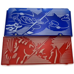 2015 for New 3DS Replacement Front Faceplate Back Plates Part Shell Housing Case Cover (Clear Blue Red Gem)