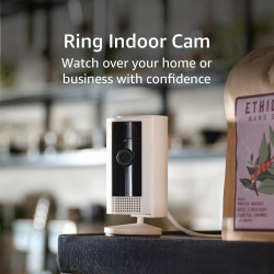 Ring Indoor Cam, Home or business security in 1080p HD video, White