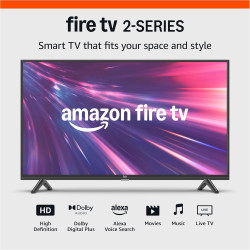 Amazon Fire TV 32" 2-Series, HD smart TV with Fire TV Alexa Voice Remote, stream live TV without cable