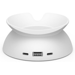 Made for Amazon Stand with USB-C and USB-A Charging Ports for Echo Spot (2024 Release)