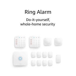 Ring Alarm 14-Piece Kit (newest model), Wireless smart home or business security system, expandable, easy setup, Mobile App Control, 24/7 Professional Monitoring, Alexa Compatible
