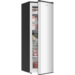 BANGSON Upright Freezer, 7.0 Cu.ft Stand Up Freezer, Convertible Upright Freezer/Refrigerator, Single Door for Kitchen,Garage, Office, Apartment, Silver