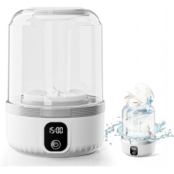 Underwear Washing Machine, Upgrade 1.5L Mini Portable Washing Machine Rechargeable Underwear Washer Deep Cleans Small Clothes for Apartment, Dorm, RV, Travel & Hotel Use