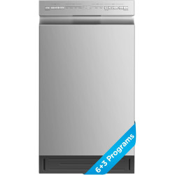 Midea MDF18A1AST Built-in Dishwasher with 8 Place Settings, 6 Washing Programs, Stainless Steel Tub, Heated Dry, Energy Star