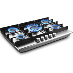 30 inch Gas Cooktop, Gas Stove Top with 5 High Efficiency Burners, Bulit-in Stainless Steel Propane Cooktop for Kitchen, NG/LPG Convertible Stovetop, Thermocouple Protection