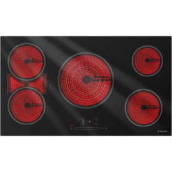 GASLAND 36 Inch Electric Cooktop, 5 Burners Glass Stove Top, ETL & FCC Certificated, 9200W Built-in Radiant Ceramic Cooktop, Slide Touch Control, Child Safety Lock, Hot Surface Indicator, 240V