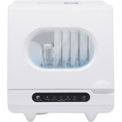 Portable Countertop Dishwasher, 5 Washing 12 Spouts Water Tank Leak-Proof Dry and 360° Rotation Flushing, Uitable for Homes Kitchen Apartments Dormitories Campers Rvs