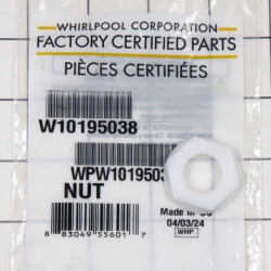 WPW10195038 Dishwasher Overfill Protection Nut