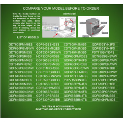 EQUIP. DR US 1999-1E30014EU EDR014EUX1 compatible with GE Dishwasher Drain Pump fits old part number 1999-1E30014EU