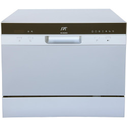 SPT SD-2224DSB: ENERGY STAR Countertop Dishwasher with Delay Start & LED – Silver