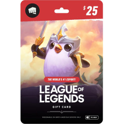League of Legends $25 Gift Card - NA Server Only [Online Game Code]