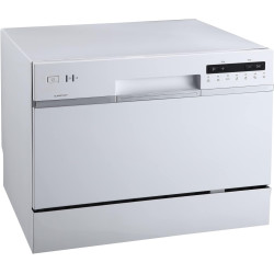 EdgeStar DWP62WH 6 Place Setting Portable Countertop Dishwasher - White
