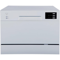 SPT SD-2225DS Countertop Dishwasher with Delay Start & LED, Silver, Silver